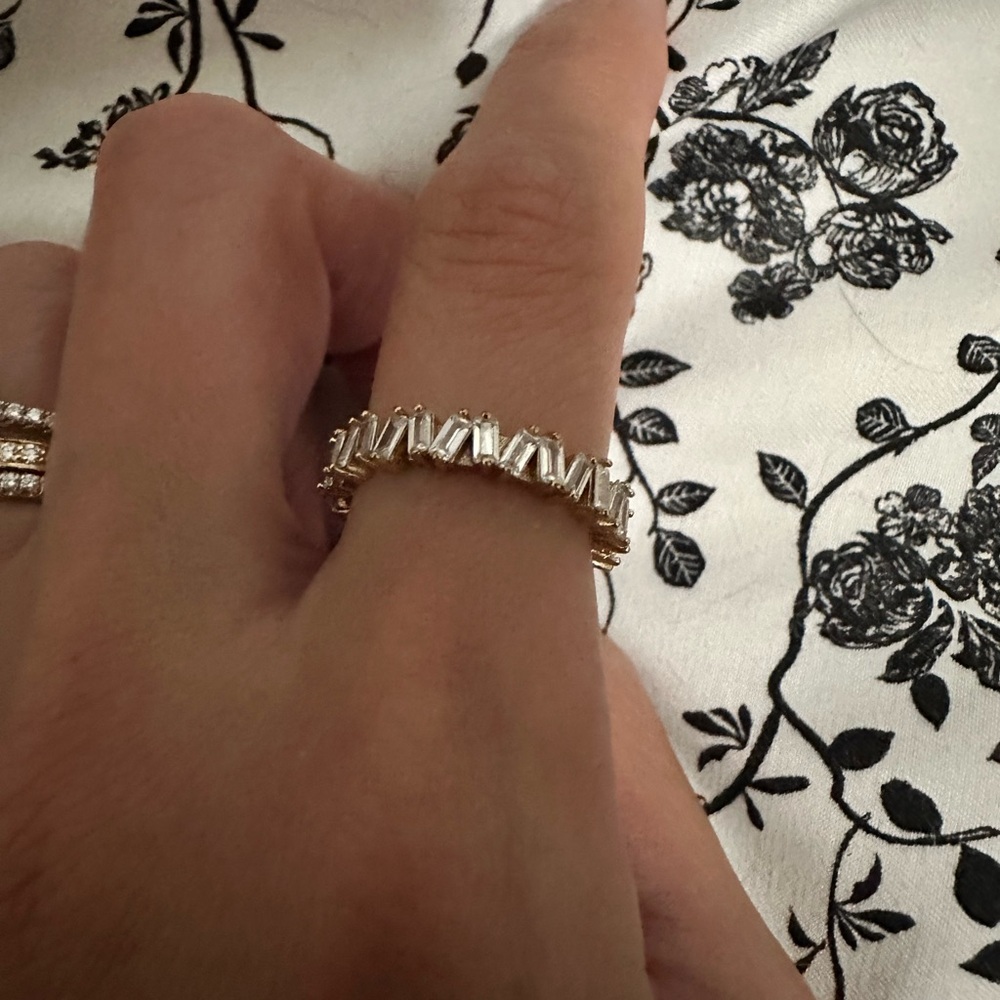Jaclyn Roxanne Gold Tone CZ Ring by Jaclyn Hill